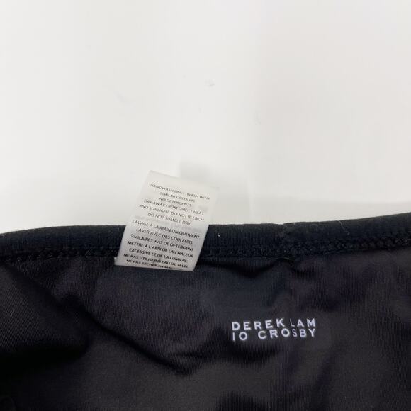 Derek Lam 10 Crosby High Waist Knot Front Bikini Bottom Black Small S Swimsuit - Picture 10 of 12